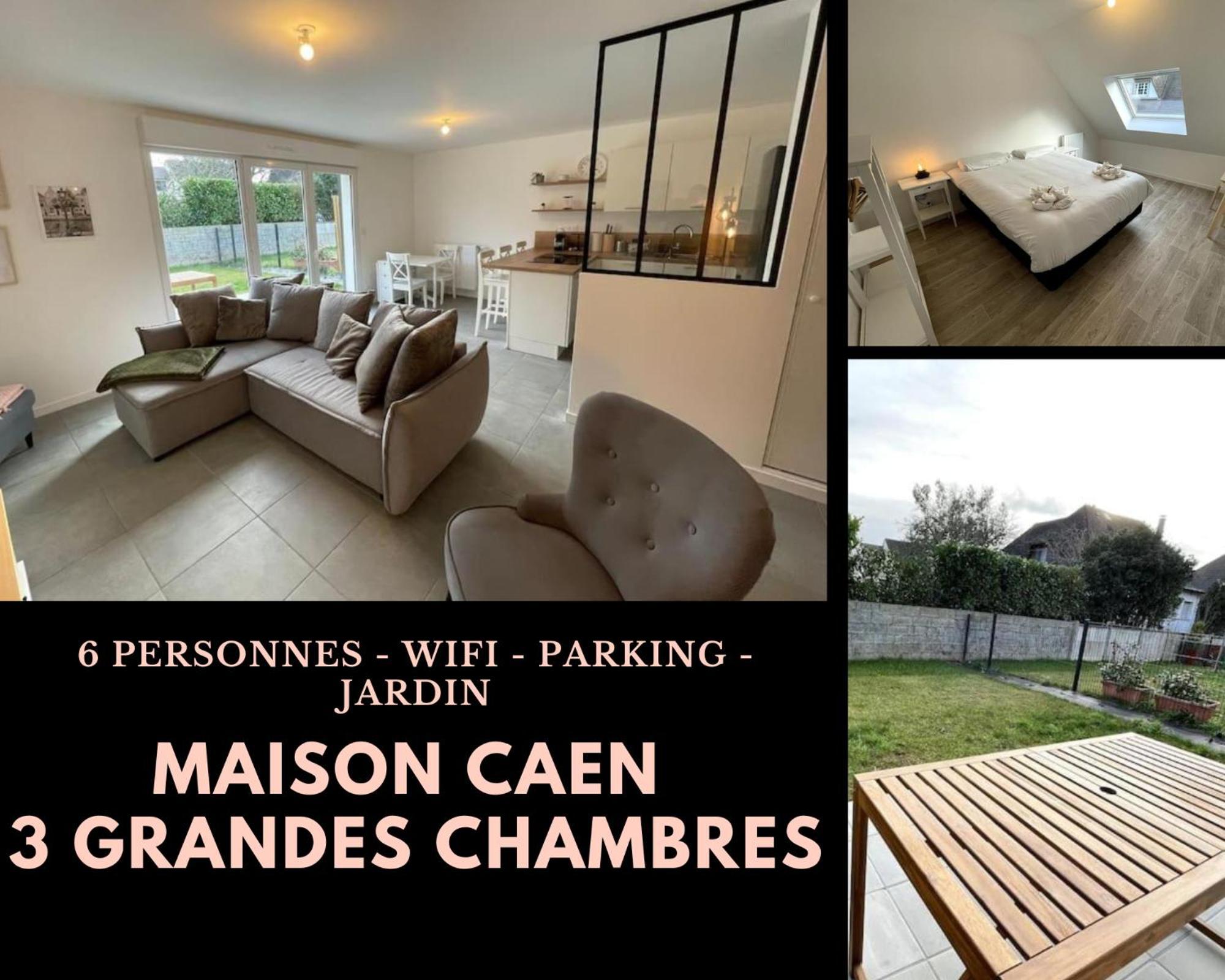 Freesia, Maison Neuve Avec Jardin Et Garage Caen Exterior foto